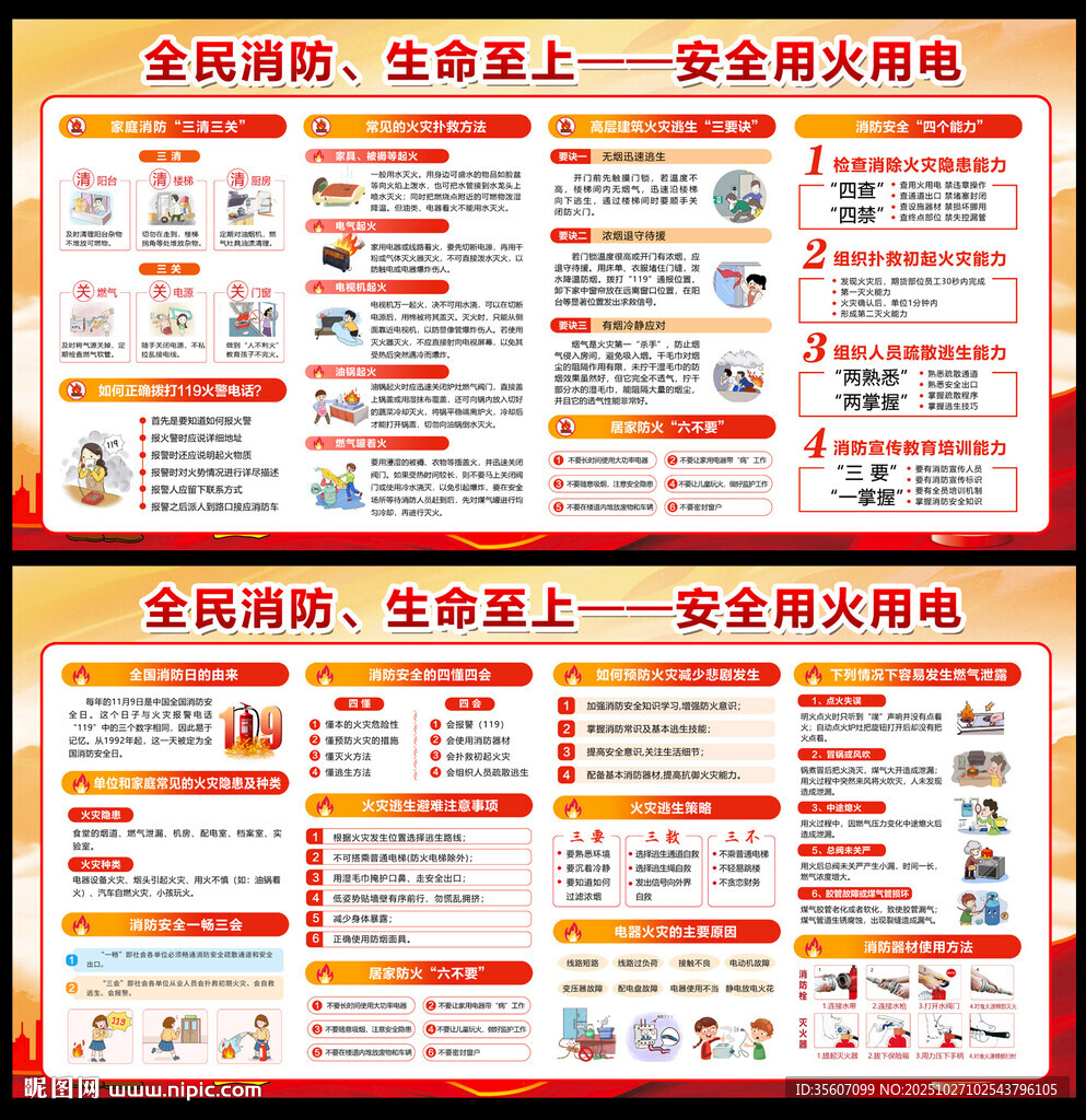 全国消防日宣传栏