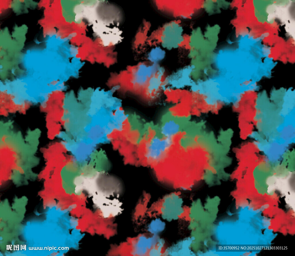 多彩抽象印花图案