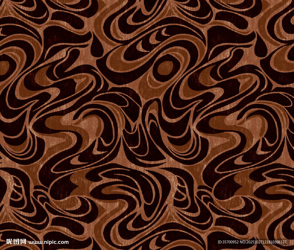 棕色抽象花纹图案