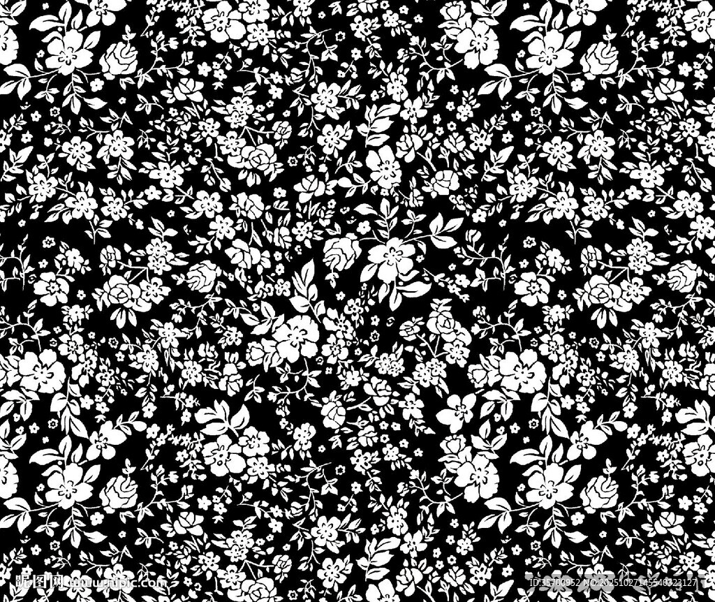 黑白小碎花纹理图案