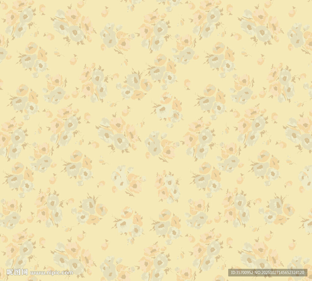 淡雅碎花图案背景