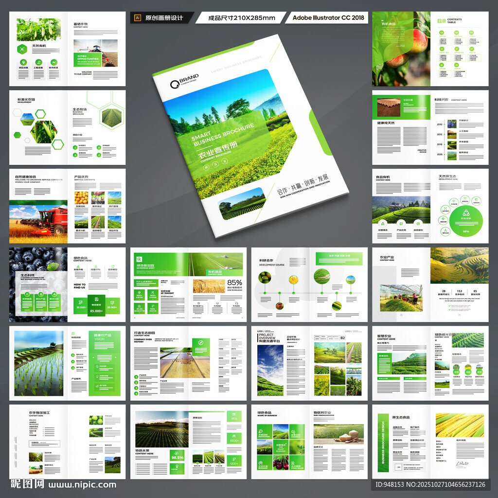 农业画册模板