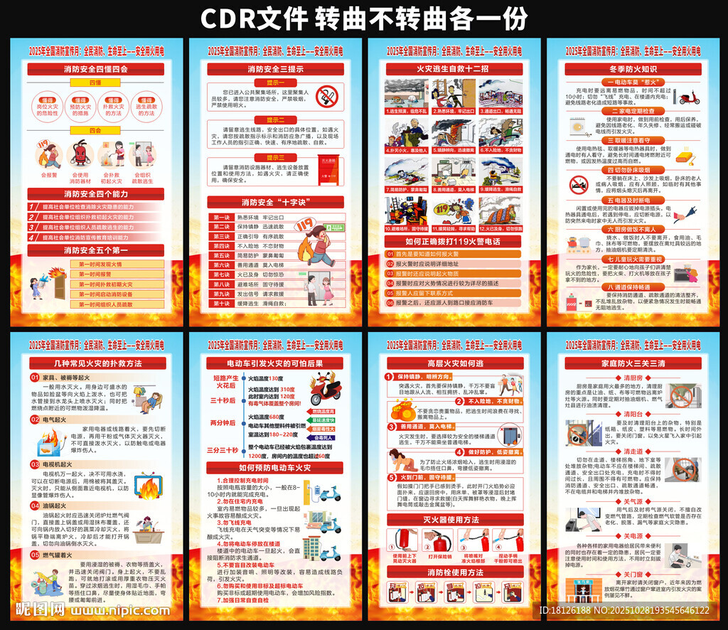 2025年全国消防宣传月海报