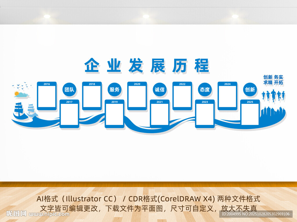 企业发展历程展示墙