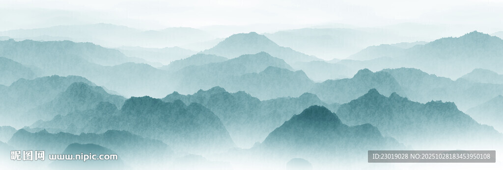 远山近水意境图