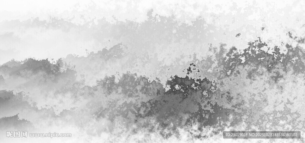 抽象水墨山水意境图