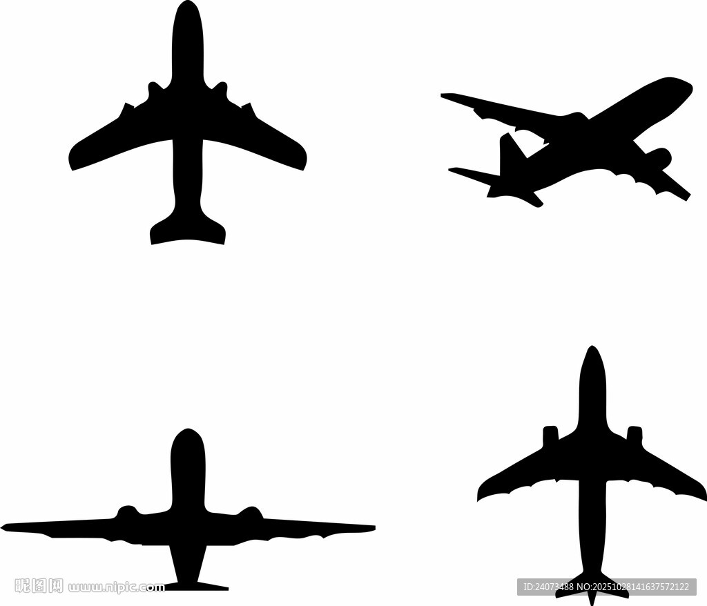 飞机剪影集合