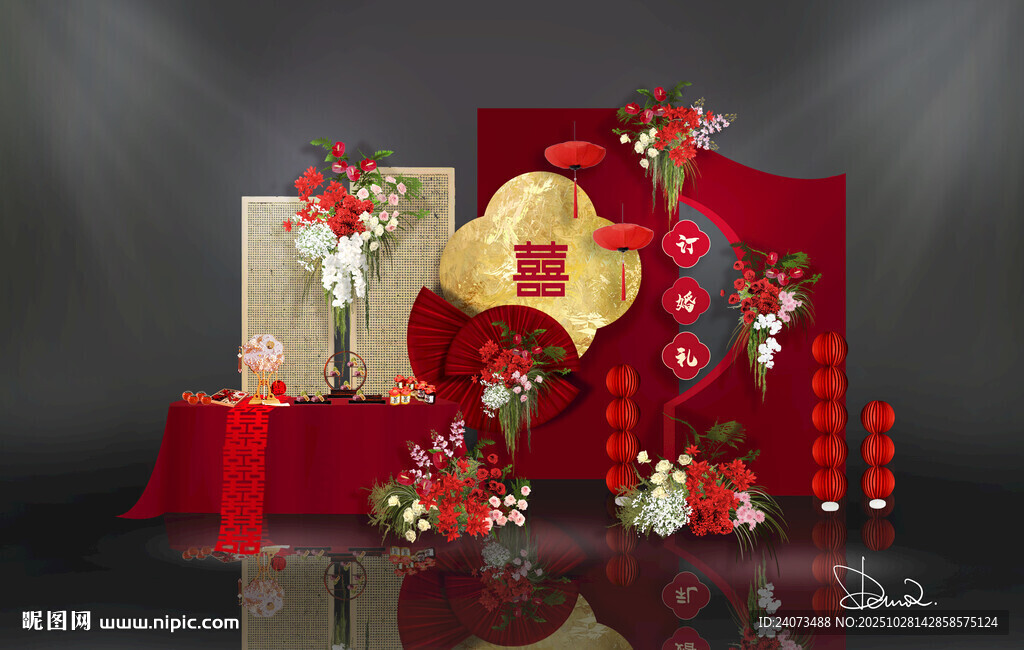 红色婚礼 红色主题婚礼 红色系