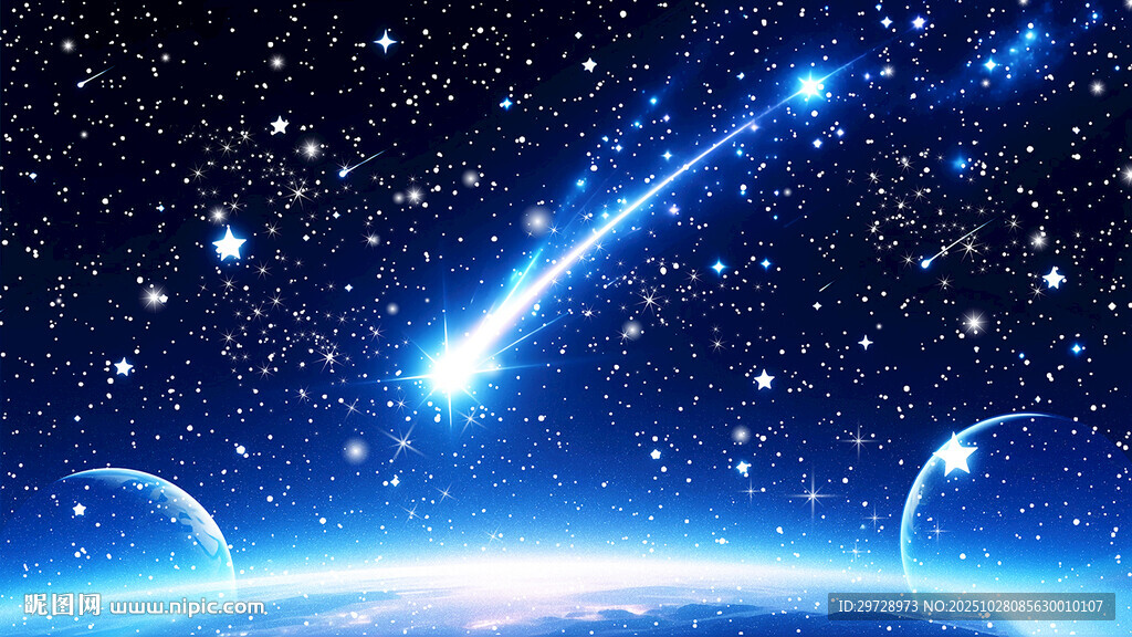 宇宙流星梦幻星空星球