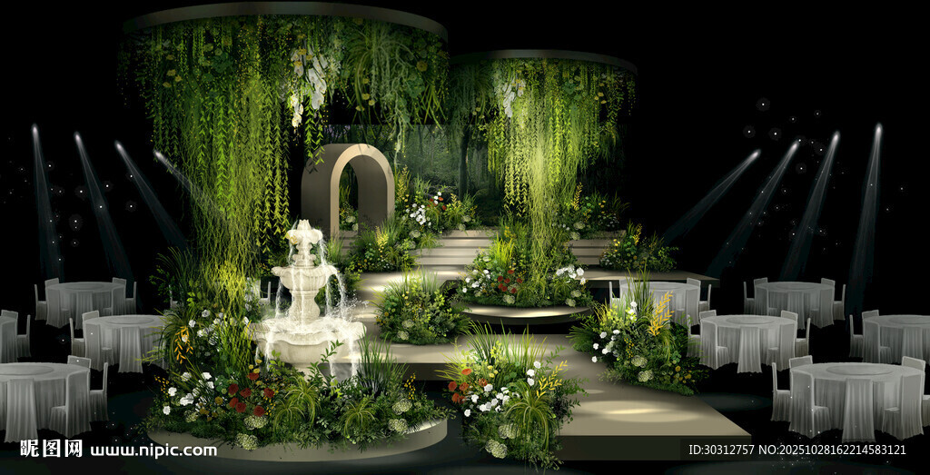  草坪婚礼 婚礼手绘 