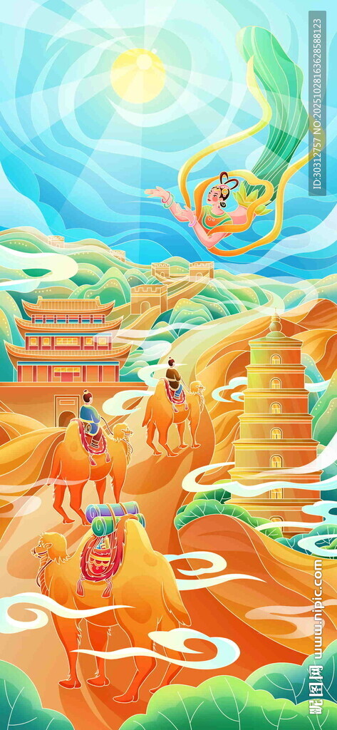 奇幻卡通风格的迷宫冒险场景