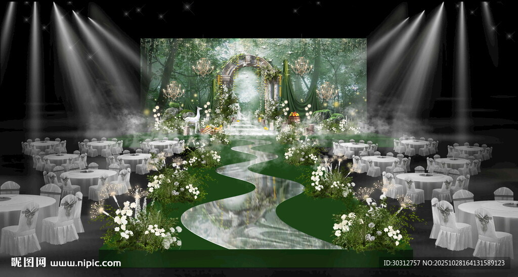 森系梦幻婚礼场地布置