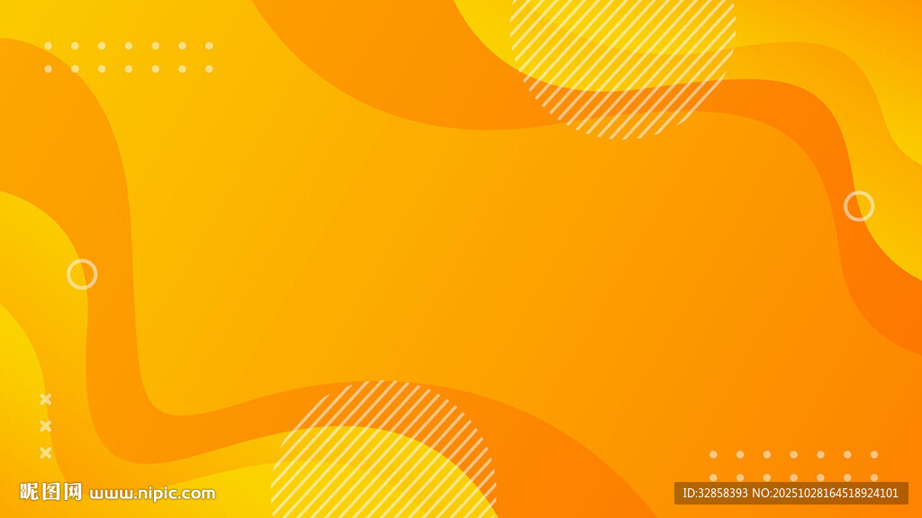 橙黄渐变流体背景图