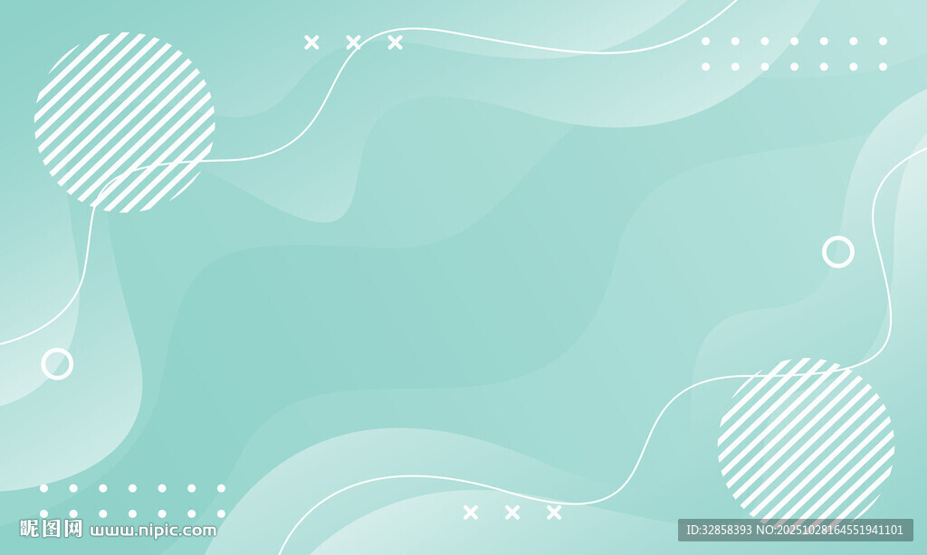 清新淡蓝几何背景图案