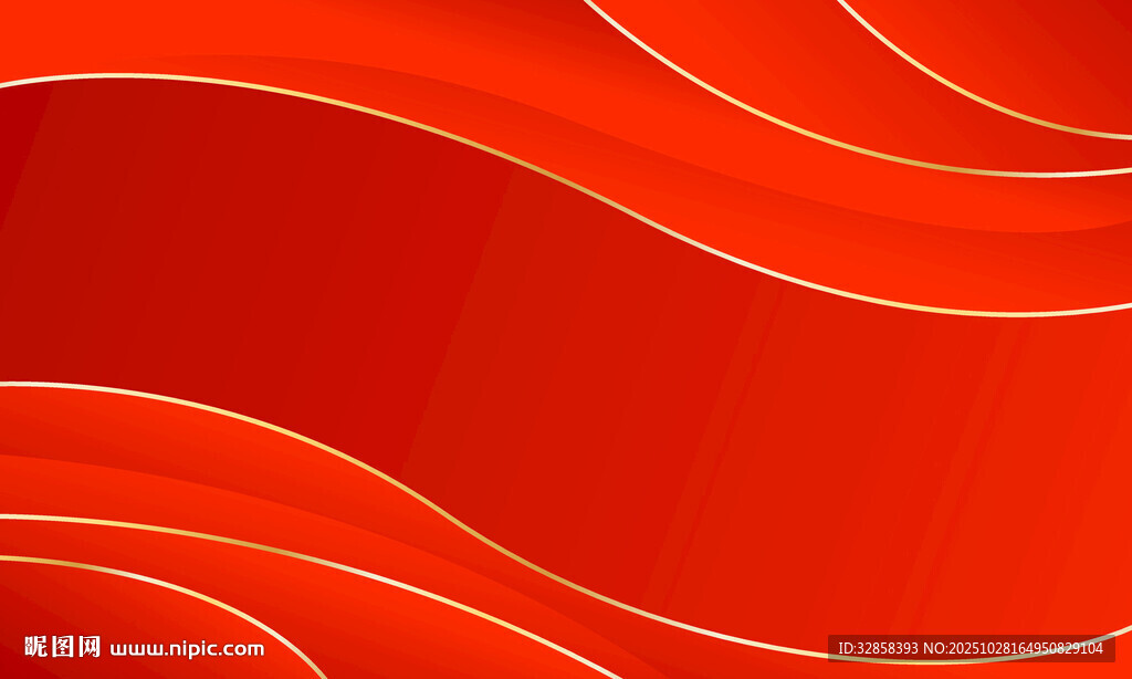 红色波浪纹理背景图