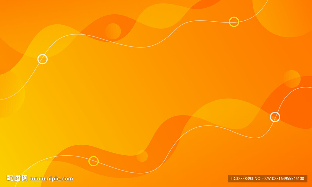 橙色动感线条抽象背景图