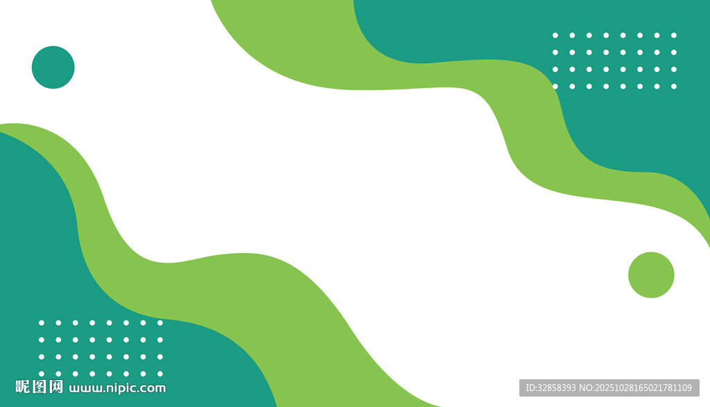 清新绿系几何抽象背景图