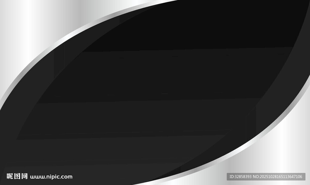 黑白曲线抽象背景图