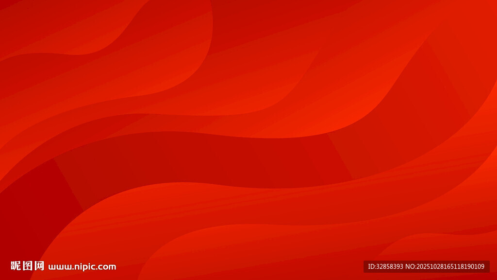 红色渐变波浪背景图