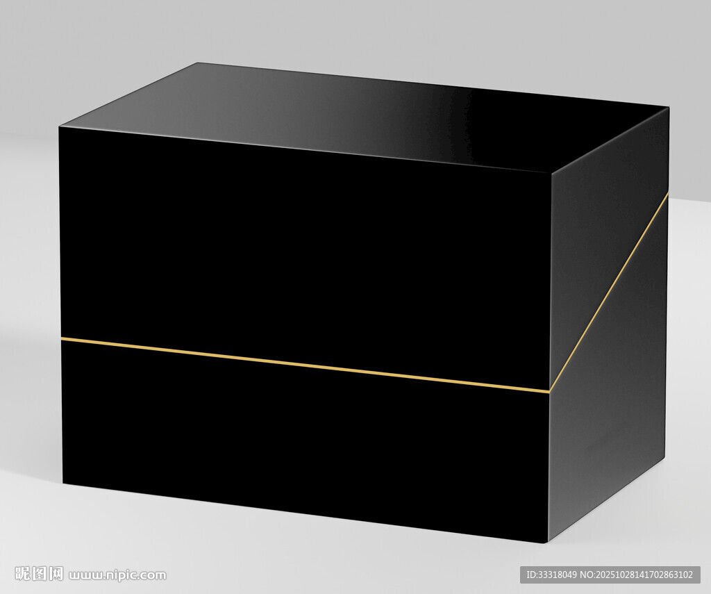 黑色精品盒翻盖盒子