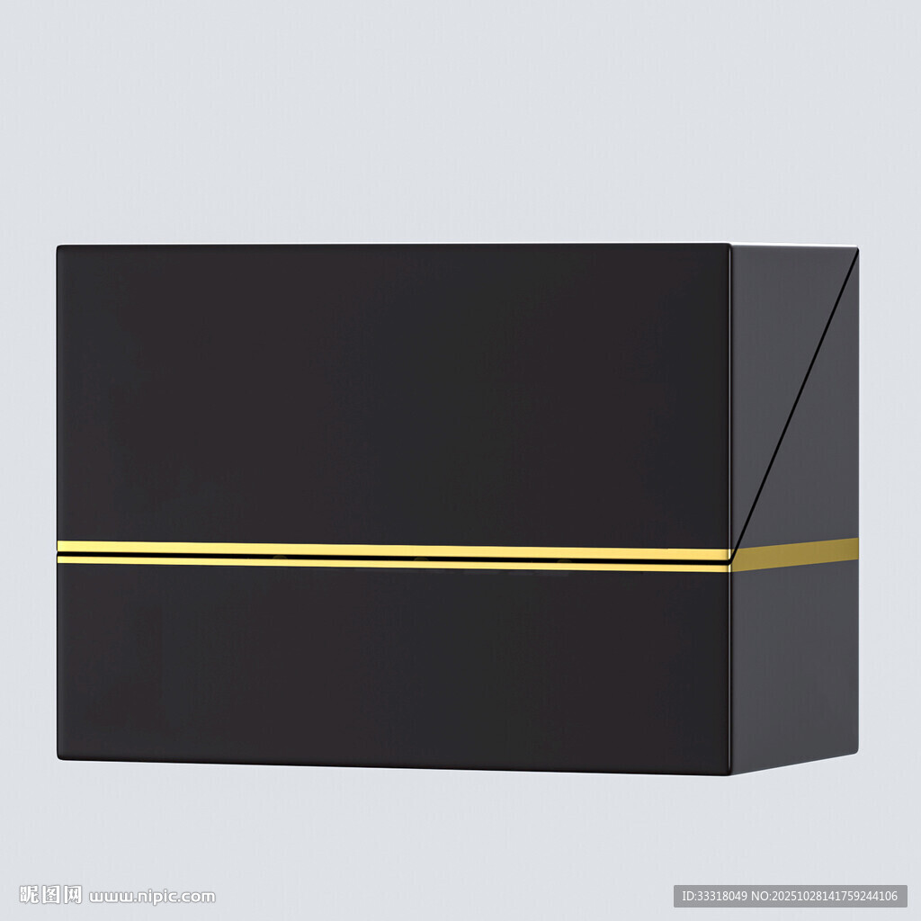 黑色包装盒精品盒翻盖盒子
