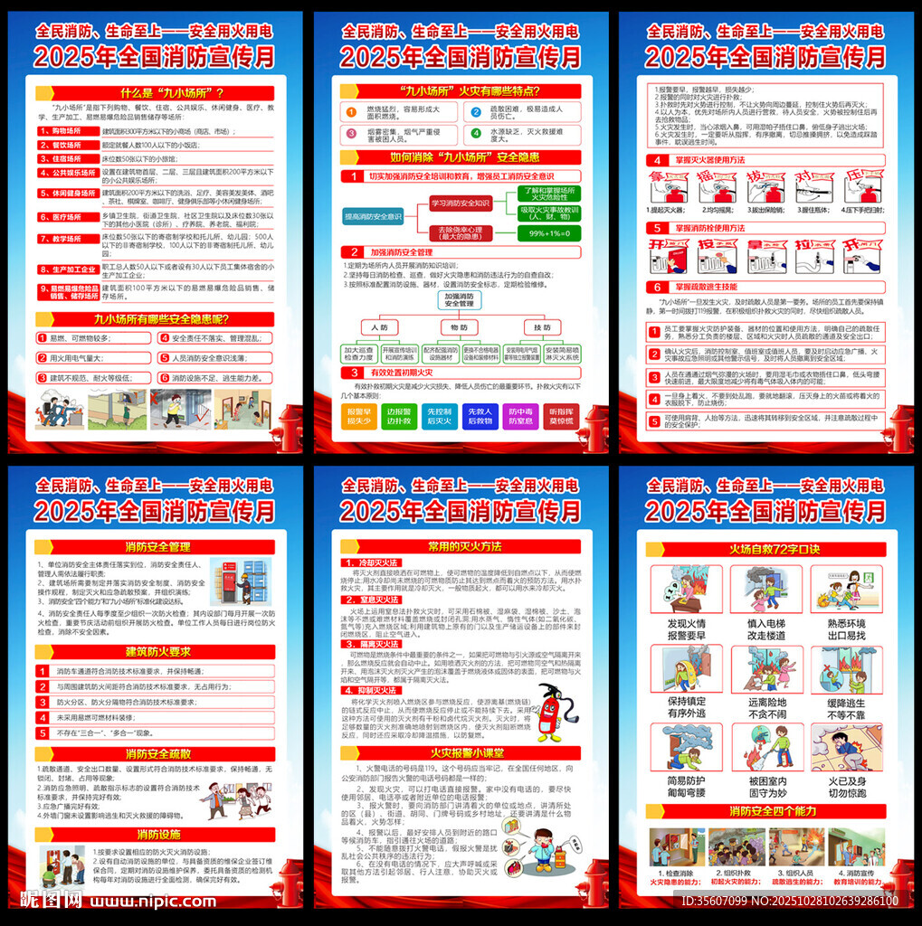 2025年消防宣传月挂图