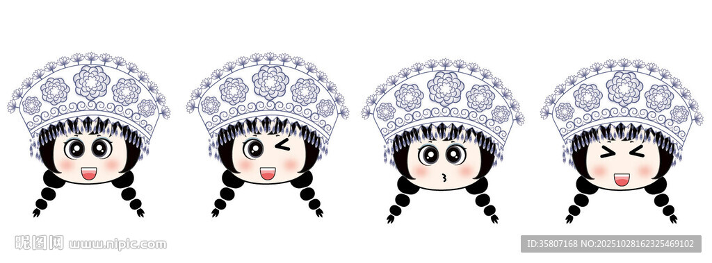 民族头饰图案设计元素