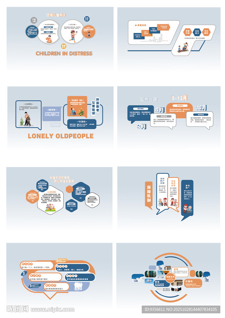 社区养老助幼文化墙设计