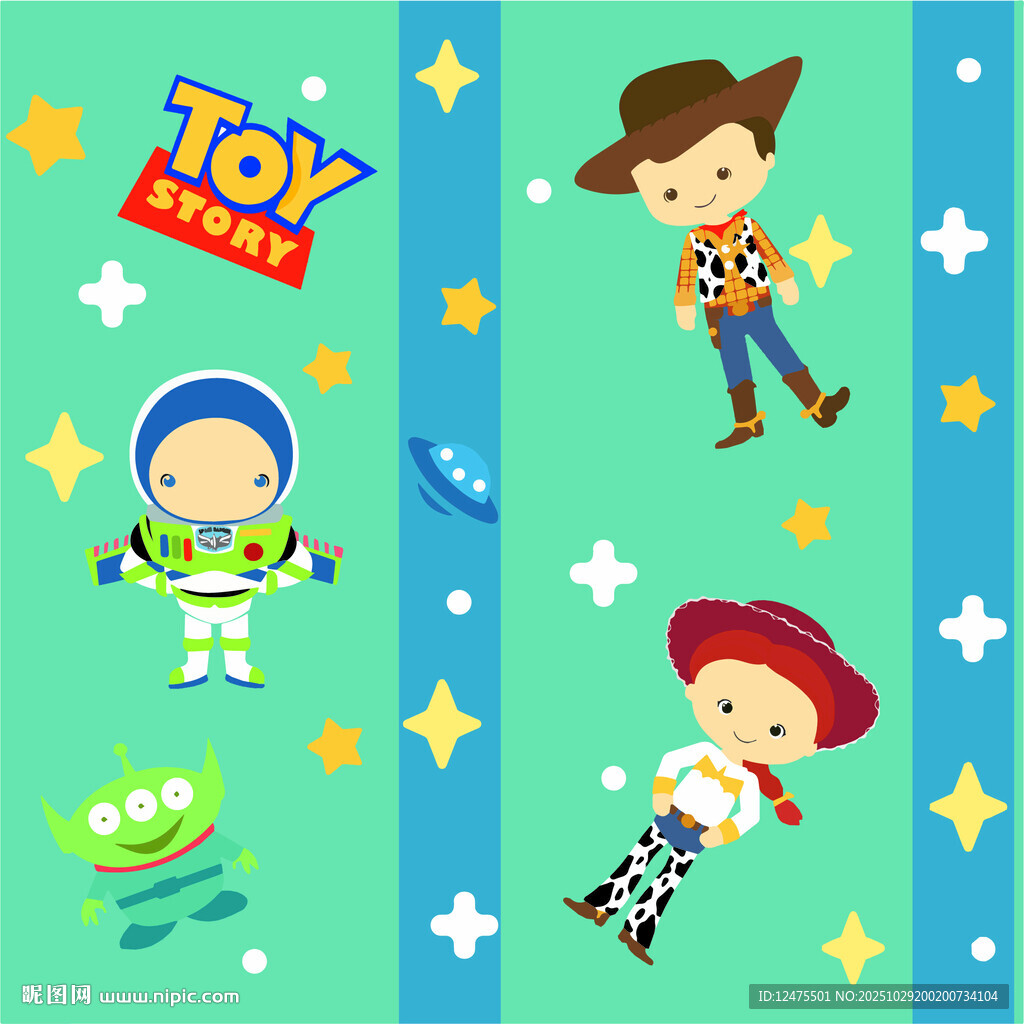玩具总动员角色插画