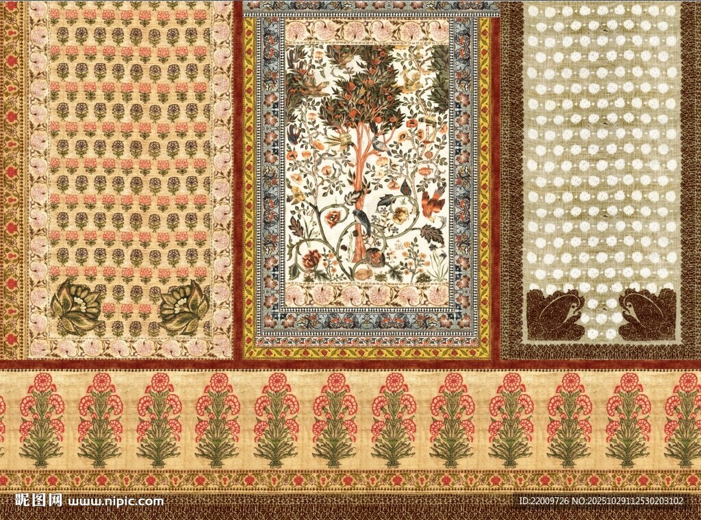 多样风格精美地毯图案展示