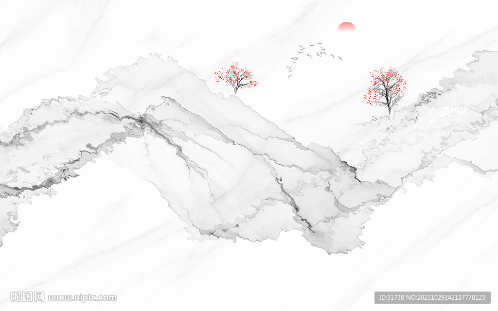 水墨画软膜天花