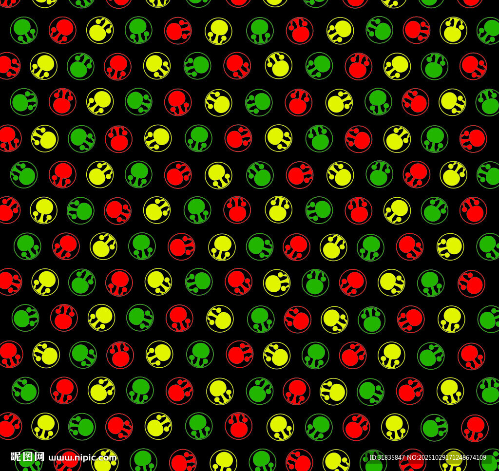 多彩水果图案背景纹理