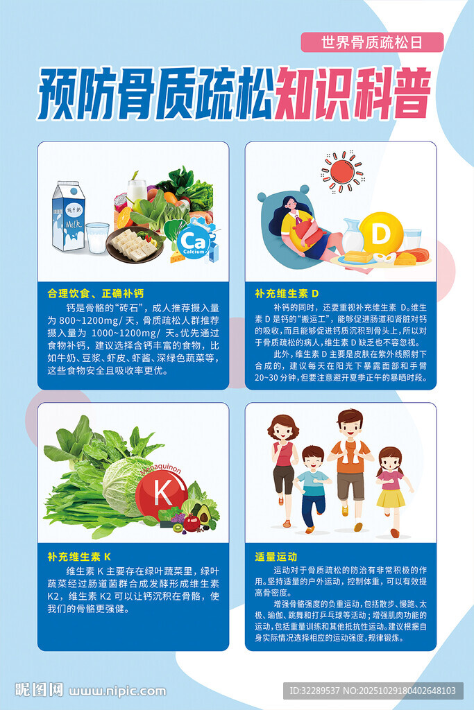 预防骨质疏松知识科普