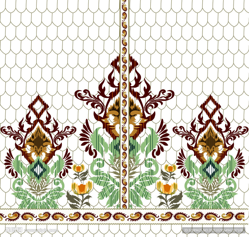 泰式传统花纹图案装饰