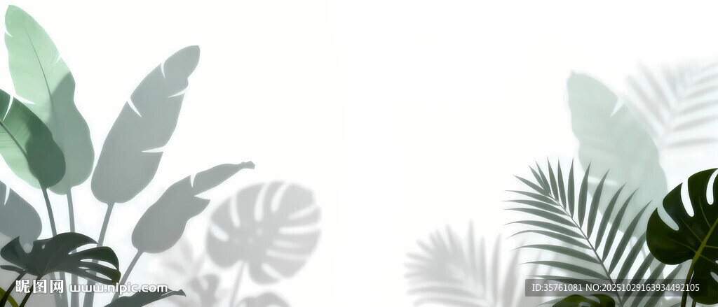 雾气磨砂膜效果绿植贴图