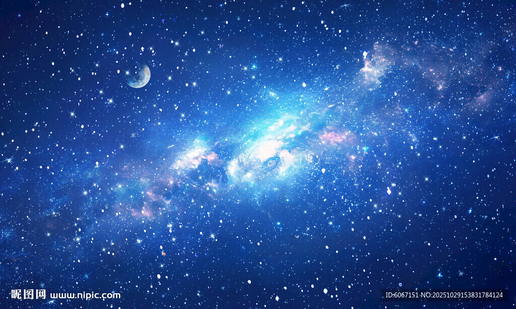 蓝色星空天花软膜