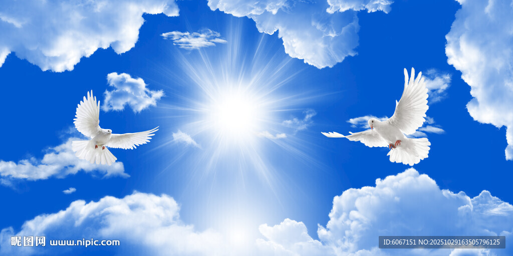 蓝天白云天花吊顶