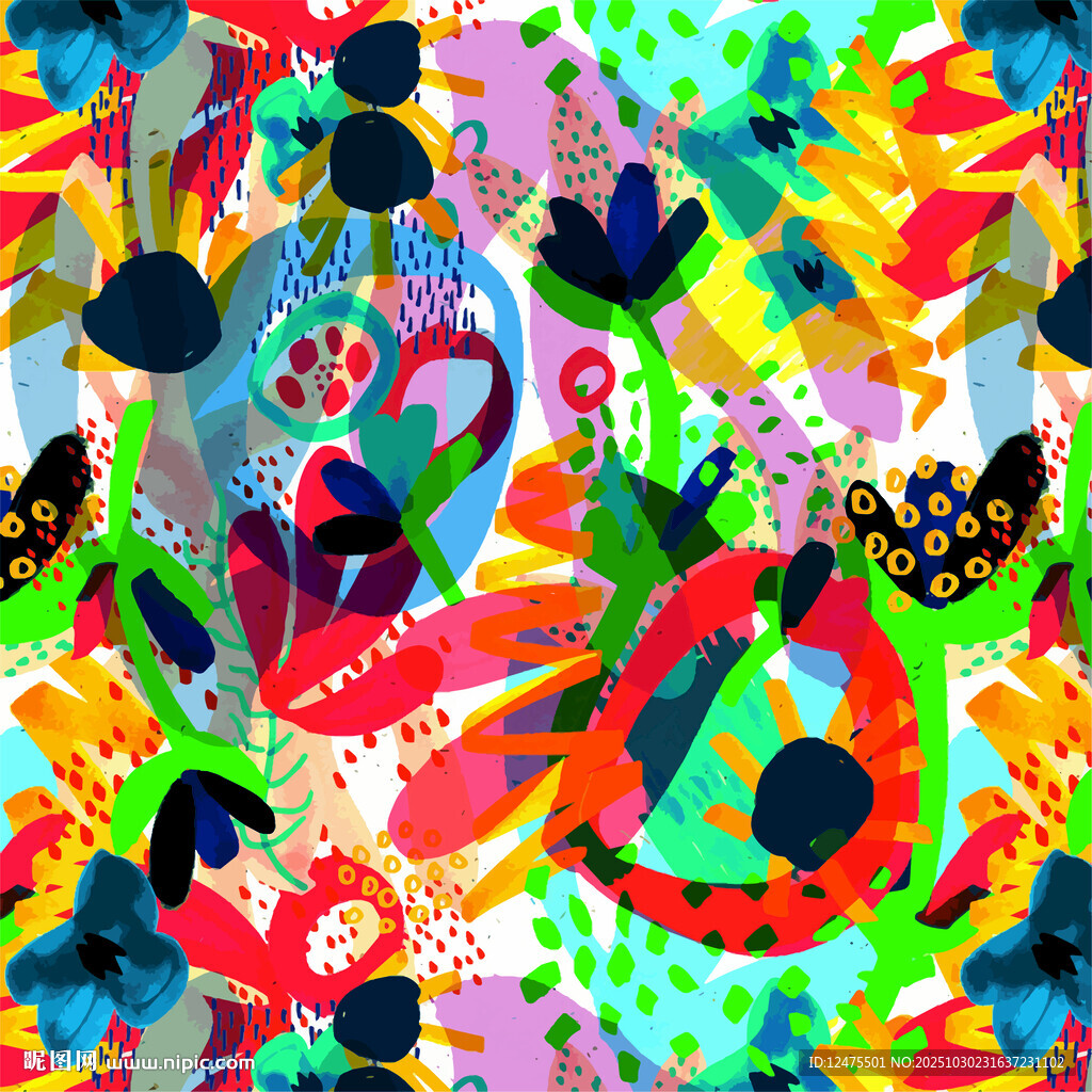 多彩抽象艺术图案