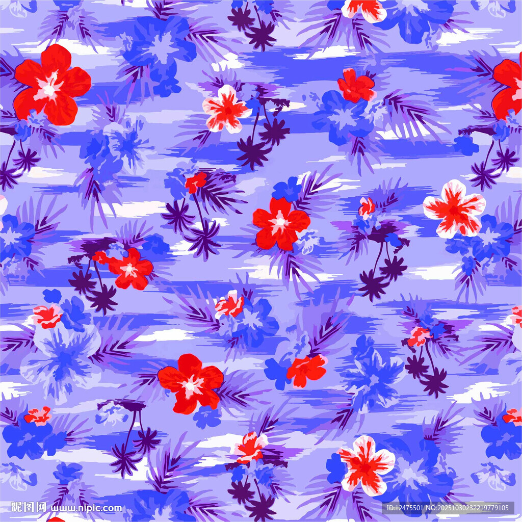 清新花卉图案背景