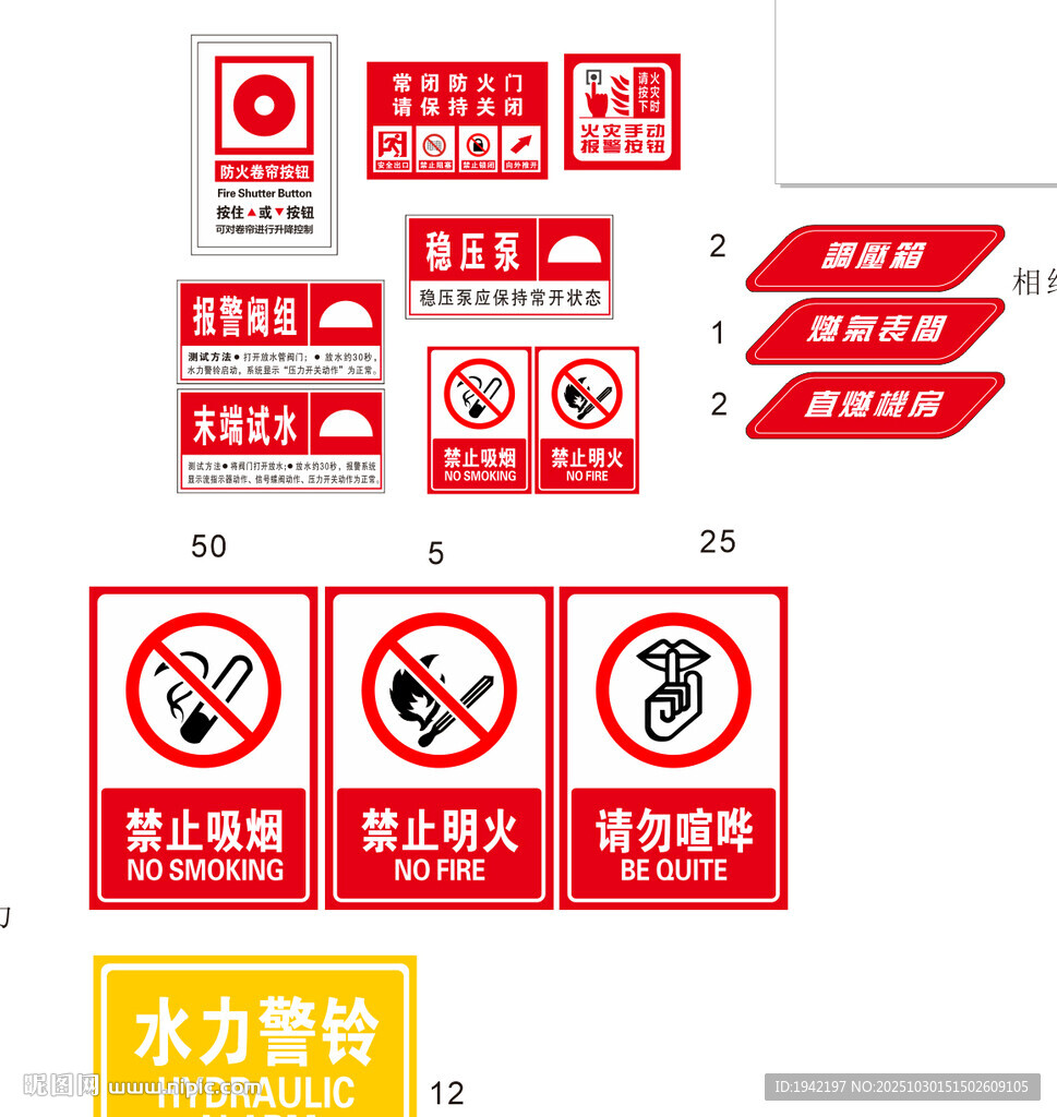 消防类标牌源文件合集