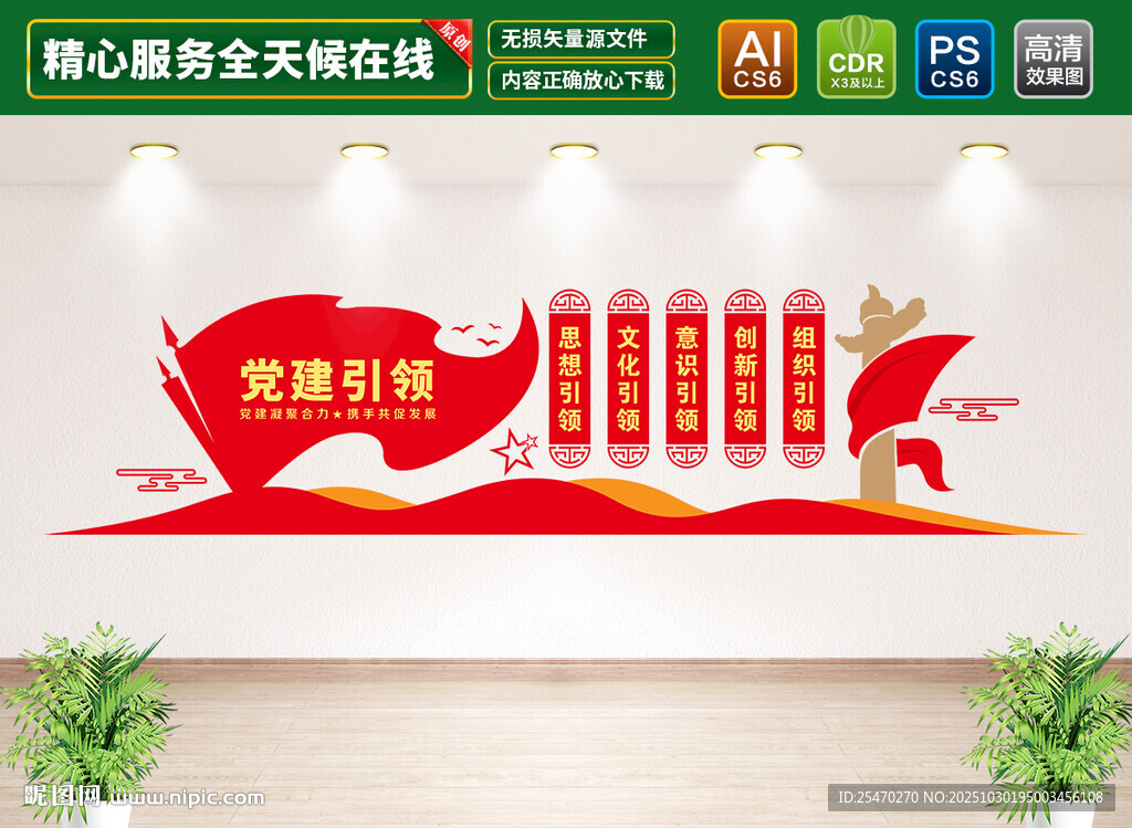 党建引领党建文化墙