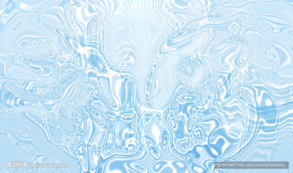 蓝色梦幻水波纹背景图