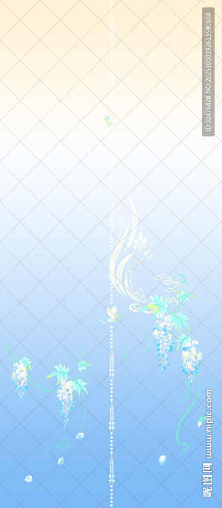 梦幻渐变天空中的光斑