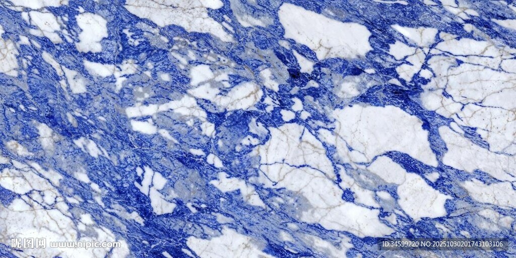 皇家蓝白大理石纹