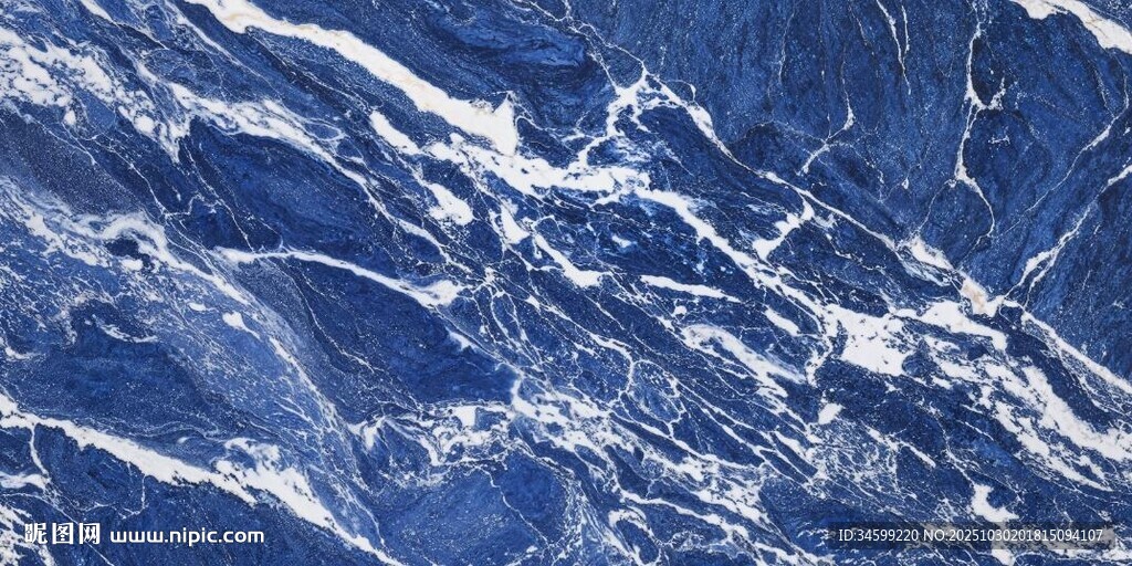 皇家蓝白大理石纹