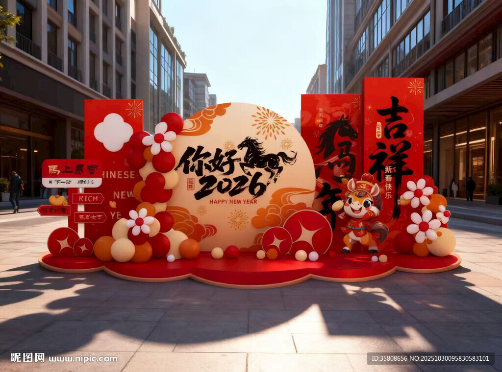 马年新年春节美陈