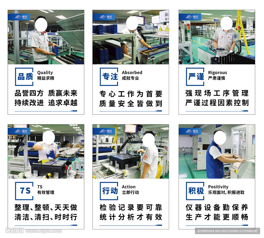 工厂工人作业场景展示