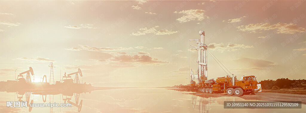 油田井场作业背景