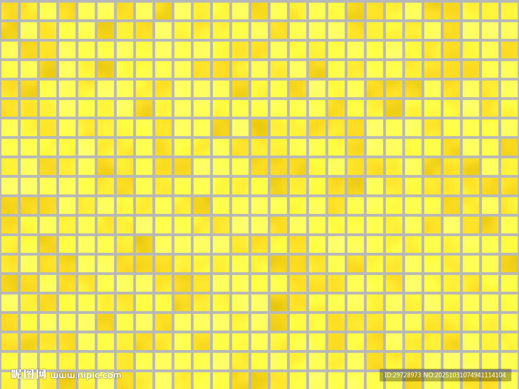 黄色马赛克瓷砖背景图