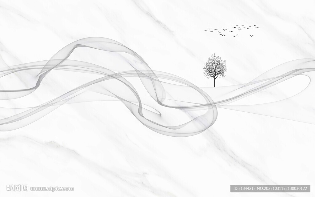 线条爵士白大理石